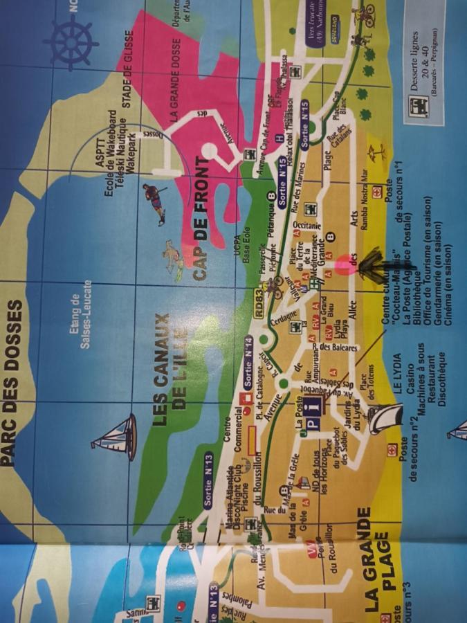 Le Victoria'S Beach Barcares - Parking Prive - Direct Plage - 5 Minutes A Pied Du Lydia - 3 Personnes Le Barcarès Eksteriør billede